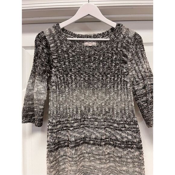 Pink Rose Brown Threads 3/4” Sweater Dress sz 1X - Picture 3 of 6